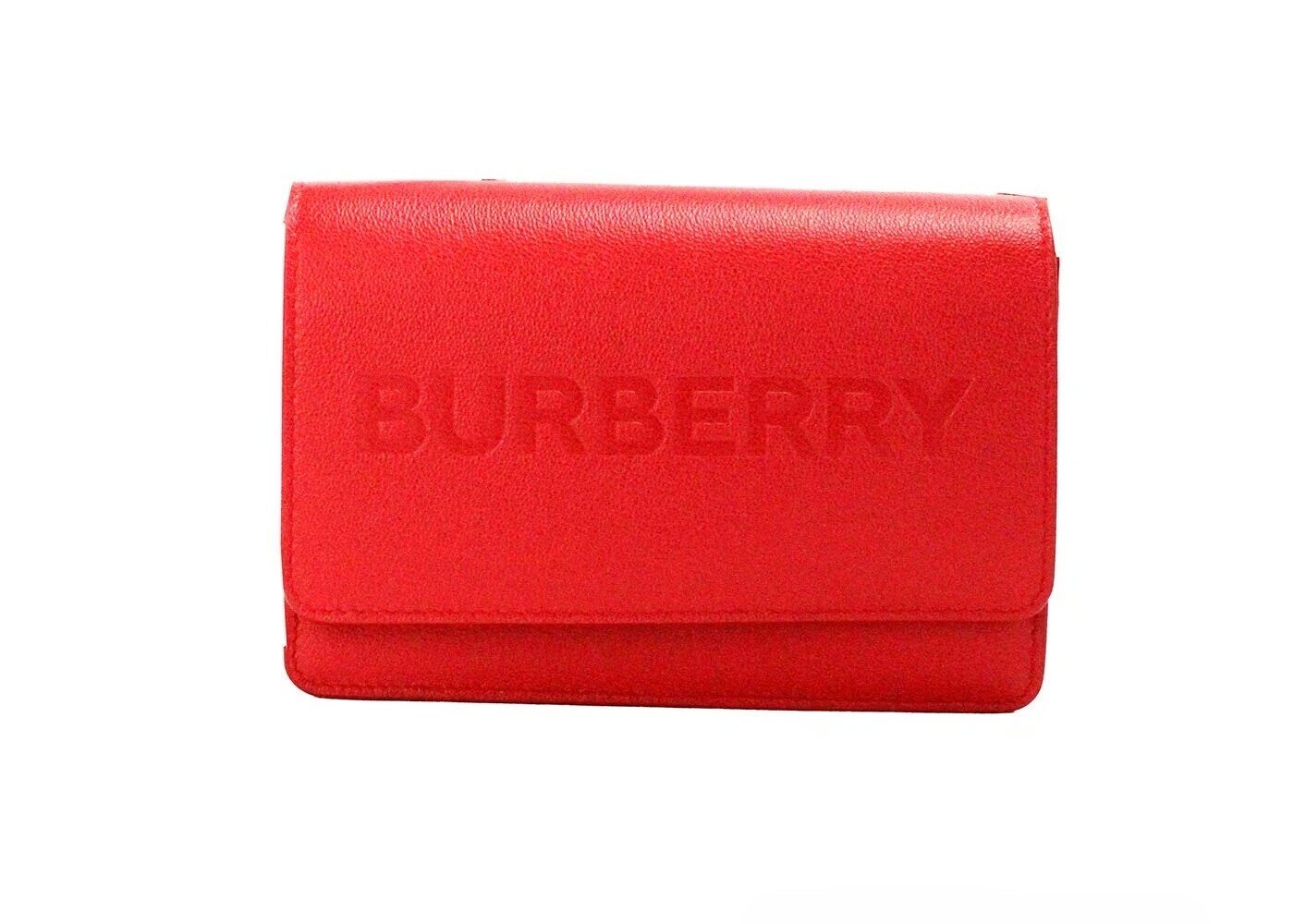 Burberry Hampshire Small Red Embossed Logo Smooth Leather Crossbody Bag | Jag Couture London – New York