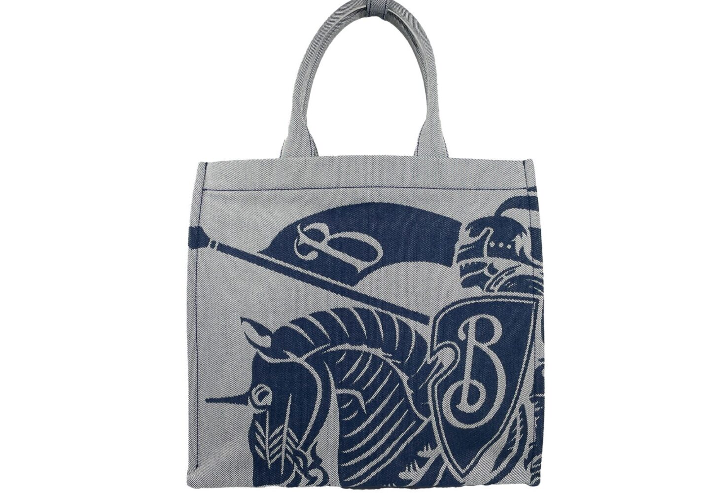Burberry Navy EKD Canvas Tote Bag With Coin Pouch | Jag Couture London – New York