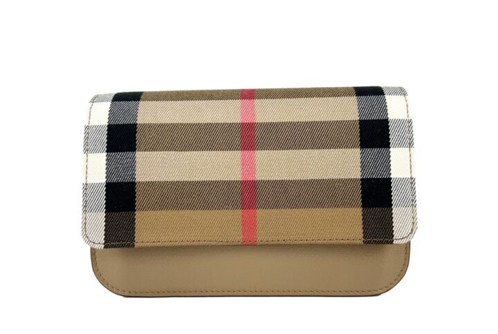 Burberry Small Leather Madison Crossbody Check Bag | Jag Couture London – New York
