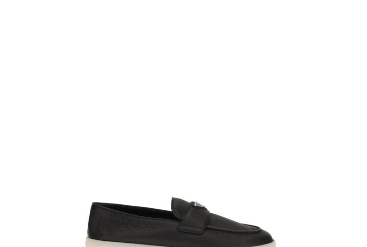 Black Calf Leather Bos Taurus Slip-On Loafers | Jag Couture London – New York
