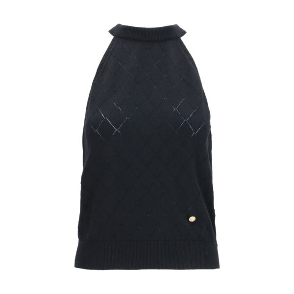 Black Wool Oves Aries Sleeveles T-Shirt