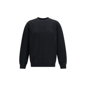 Black Cotton Sweatshirt