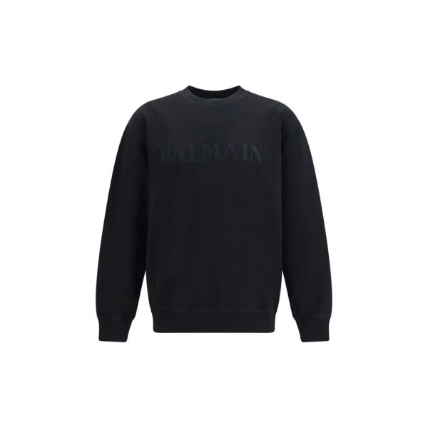 Black Cotton Sweatshirt