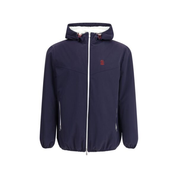 Blue Nylon Shell Jacket