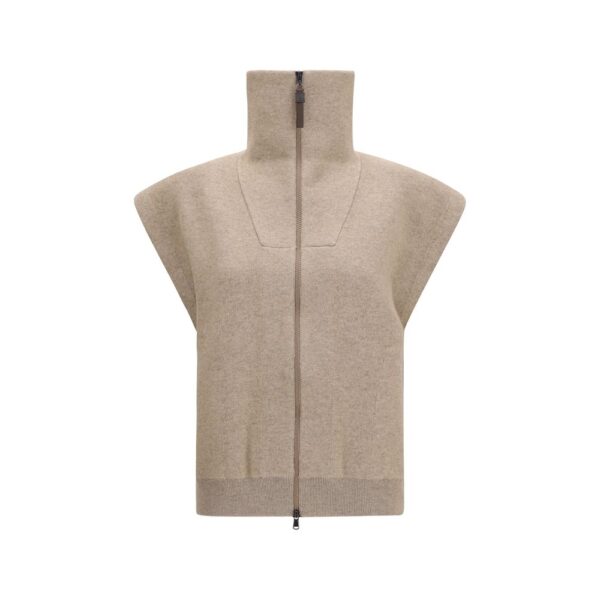Beige Cashmere Cardigan