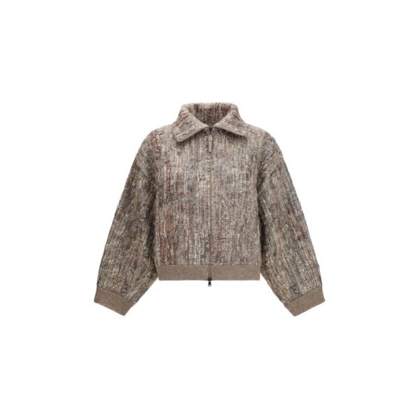 Beige Mohair Cardigan