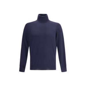 Blue Wool Oves Aries Turtleneck | Jag Couture London – New York