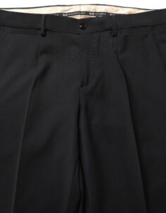 Black Wool Slim Fit Formal 2 Piece Men Suit