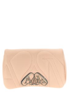 Beige Lamb Leather Crossbody Bag