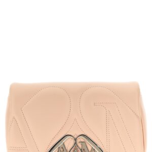 Beige Lamb Leather Crossbody Bag