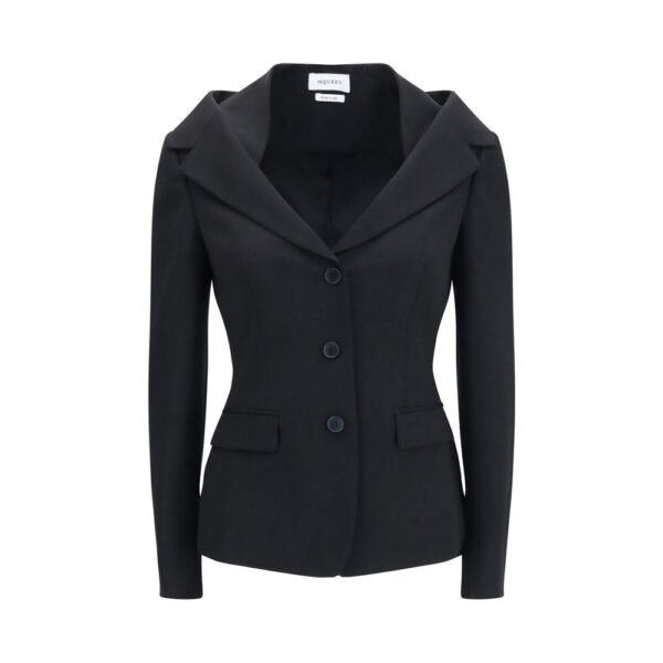 Black Wool Oves Aries Full-Length Jacket