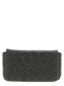 Black Leather Clutch Bag