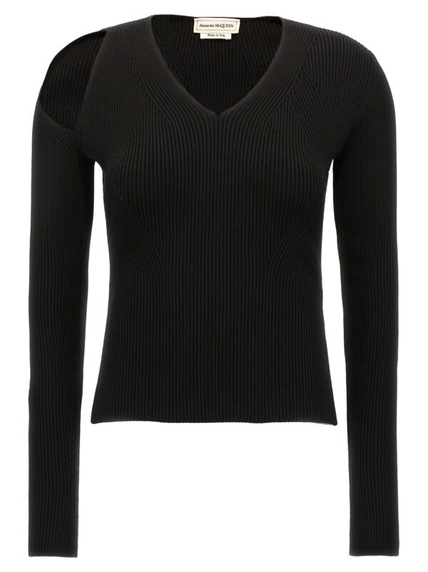 Black Wool Cardigan