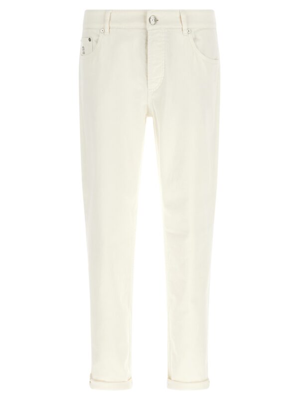 White Cotton Jeans Denim