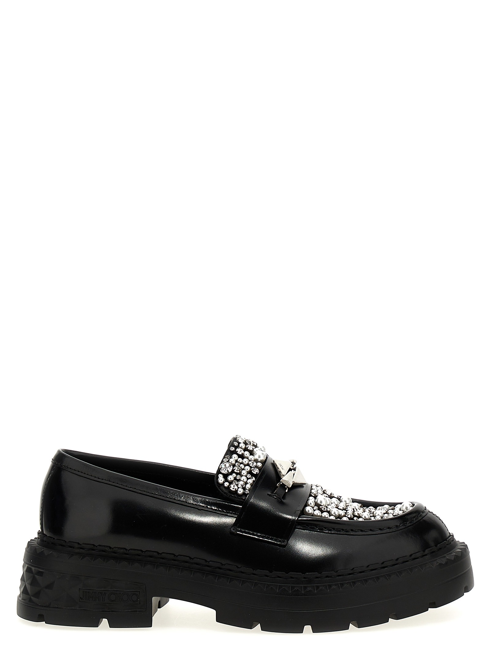 Black Calfskin Slip On Loafers