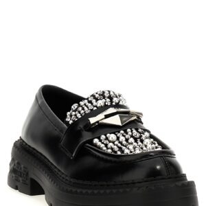 Black Calfskin Slip On Loafers