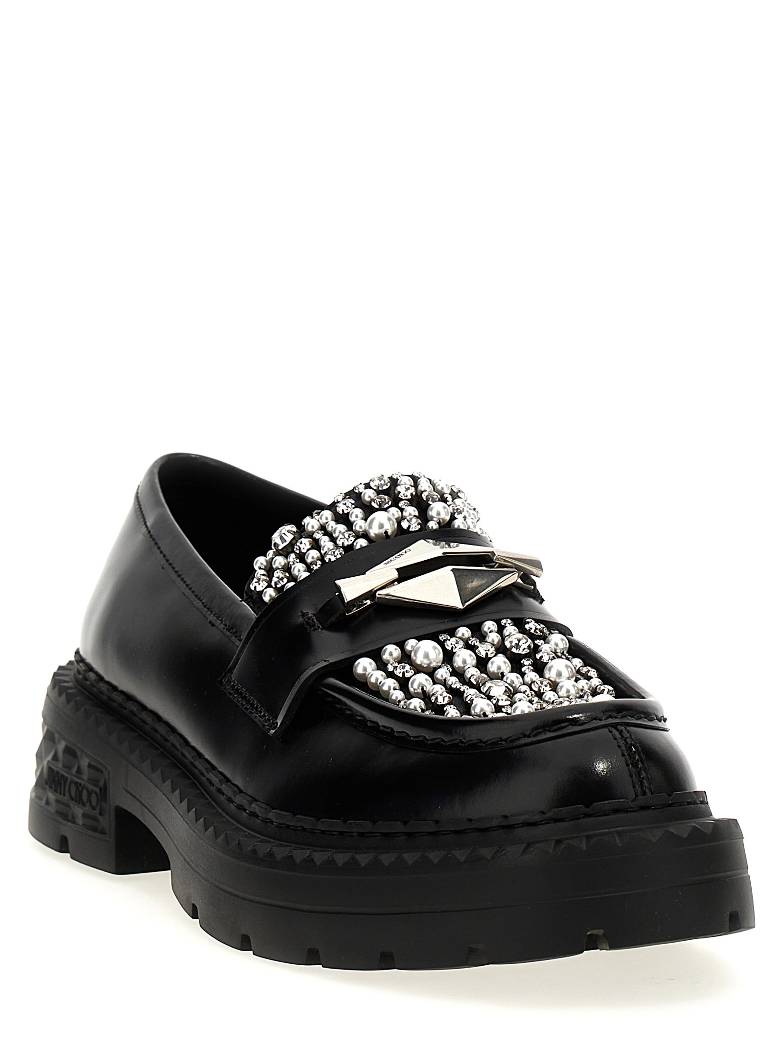 Black Calfskin Slip On Loafers