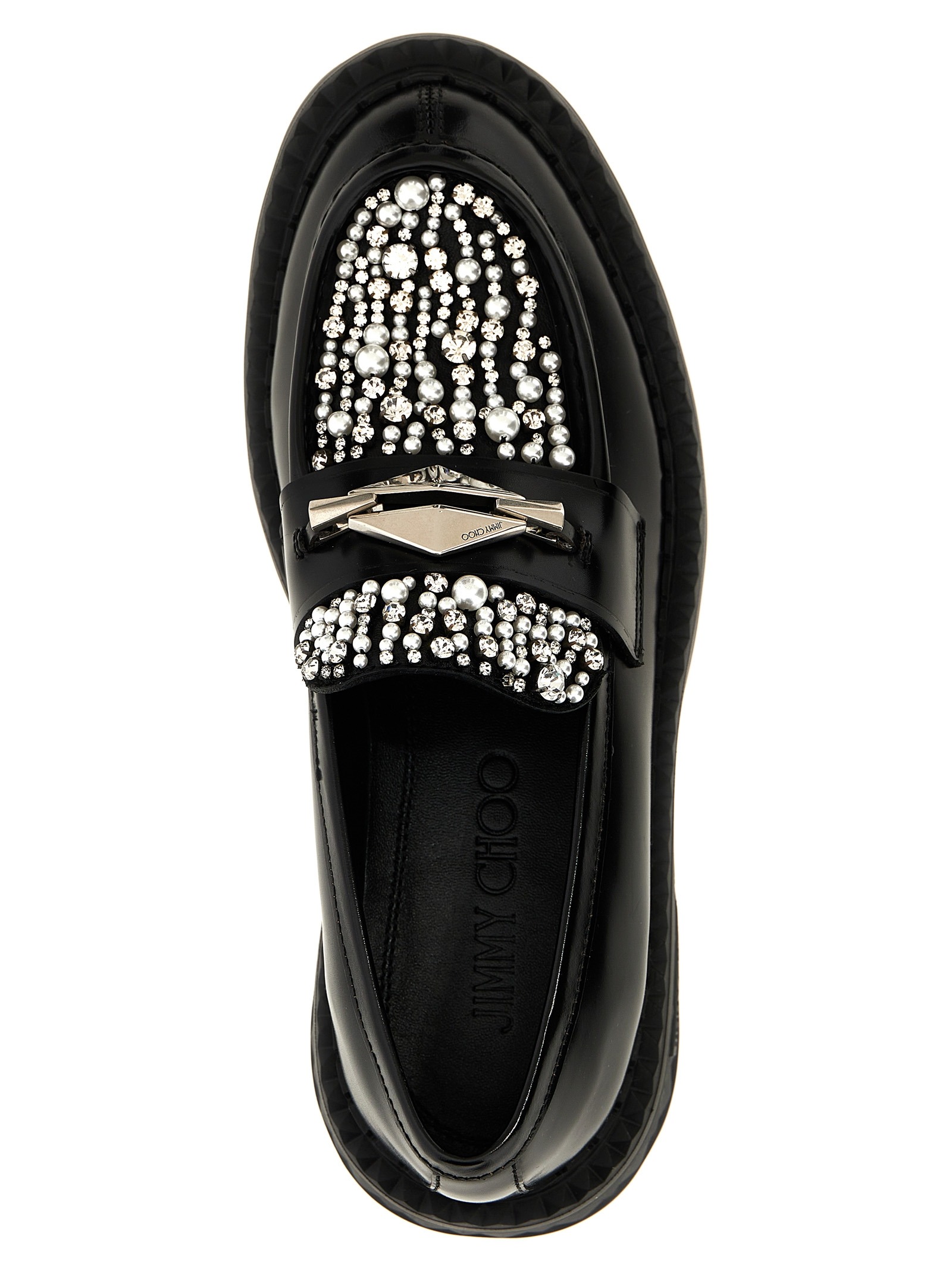 Black Calfskin Slip On Loafers