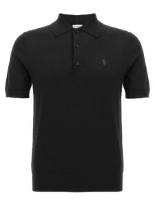 Black Wool Polo Shirt