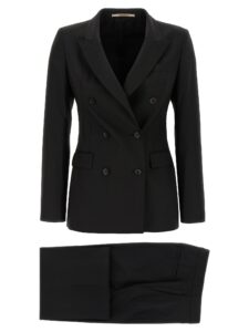 Black Virgin Wool Two-Piece Suit