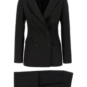 Black Virgin Wool Two-Piece Suit