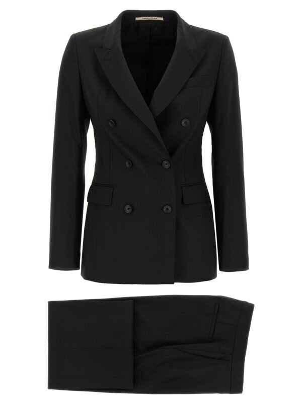 Black Virgin Wool Two-Piece Suit