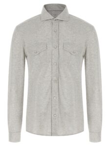 Gray Cotton Blouse