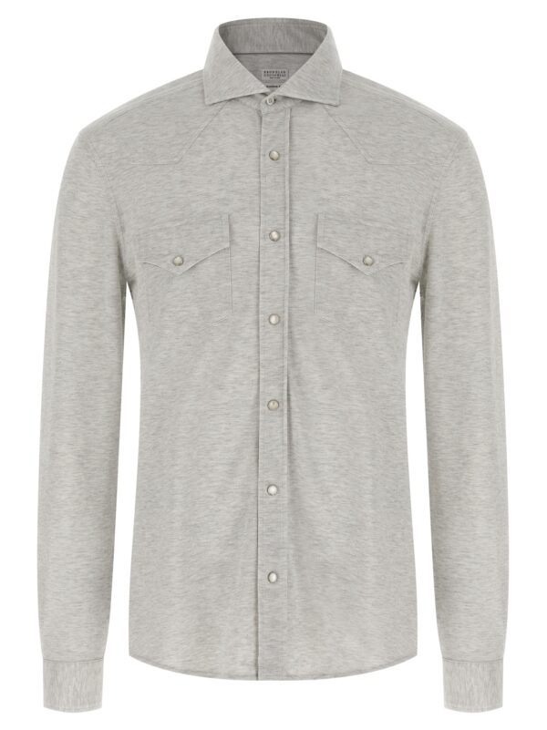 Gray Cotton Blouse
