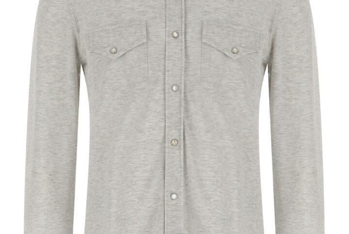Gray Cotton Blouse | Jag Couture London – New York