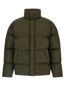 Bicolor Polyester Full-Length Jacket