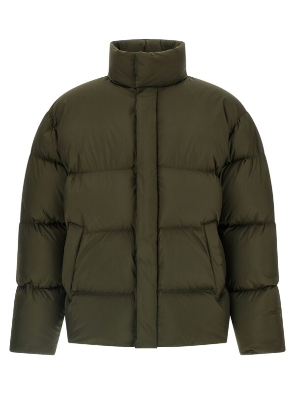 Bicolor Polyester Full-Length Jacket