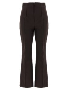 Brown Polyamide Athletic Pants
