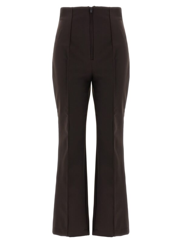 Brown Polyamide Athletic Pants