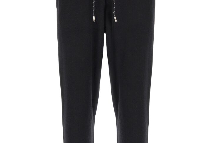 Black Cotton Joggers (Workout Pants) | Jag Couture London – New York