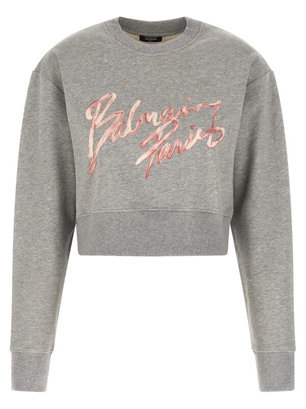 Gray Cotton Sweatshirt