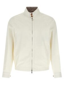 White Cotton Full-Length Jacket