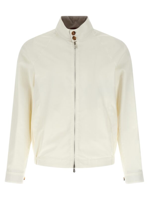 White Cotton Full-Length Jacket