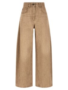Beige Cotton Jeans Denim