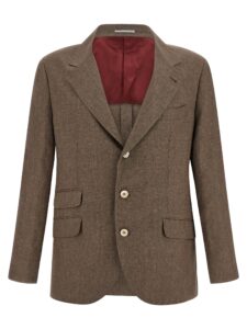 Brown Linen Blazer