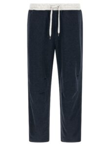 Blue Cotton Joggers (Workout Pants)
