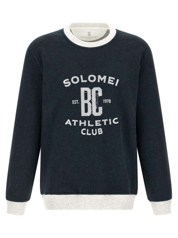 Blue Cotton Sweatshirt