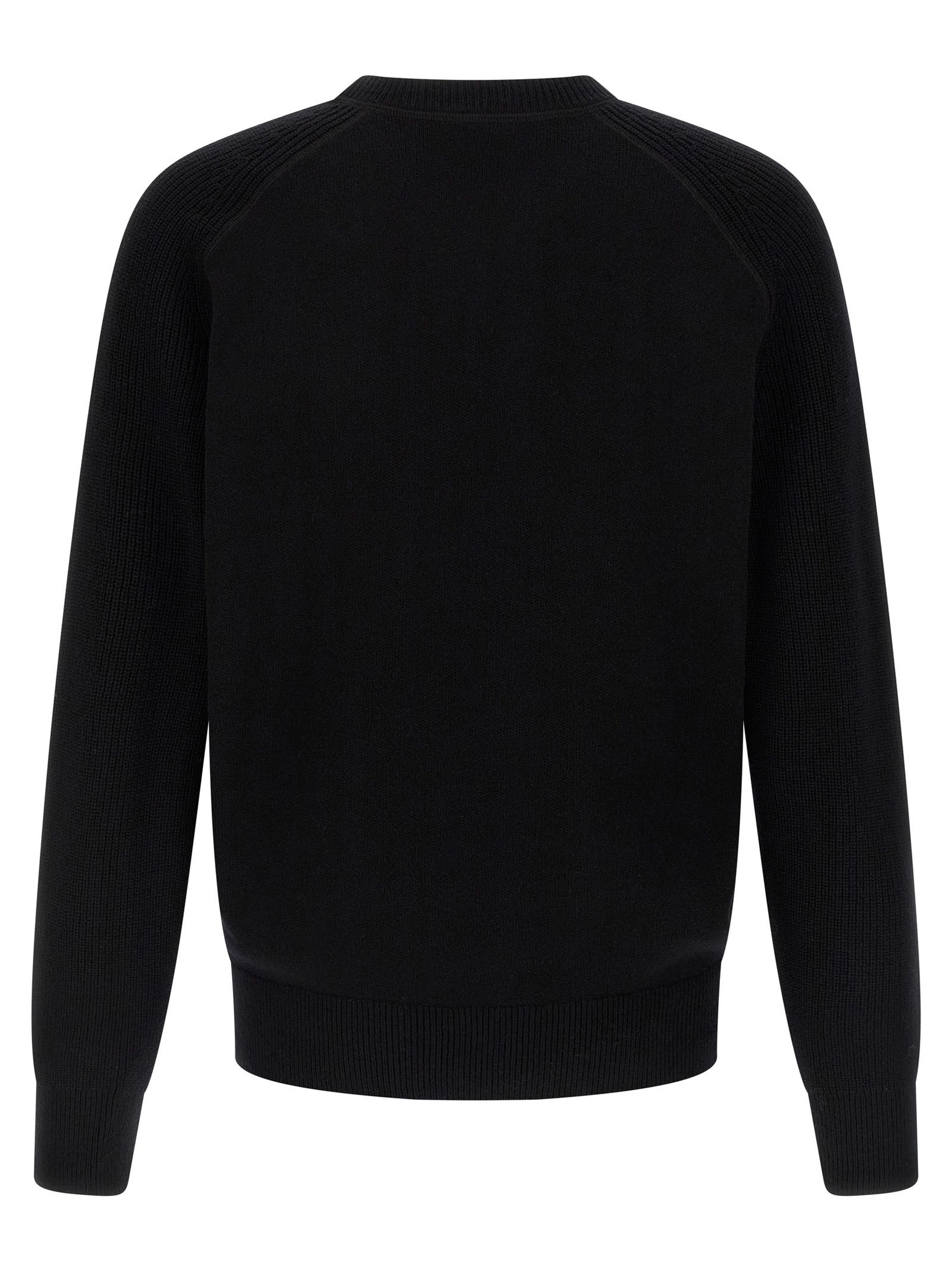 Black Virgin Wool Cardigan
