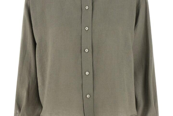 Bicolor Linen Blouse | Jag Couture London – New York