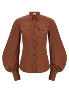 Brown Cotton Blouse