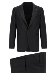 Black Virgin Wool Two-Piece Suit