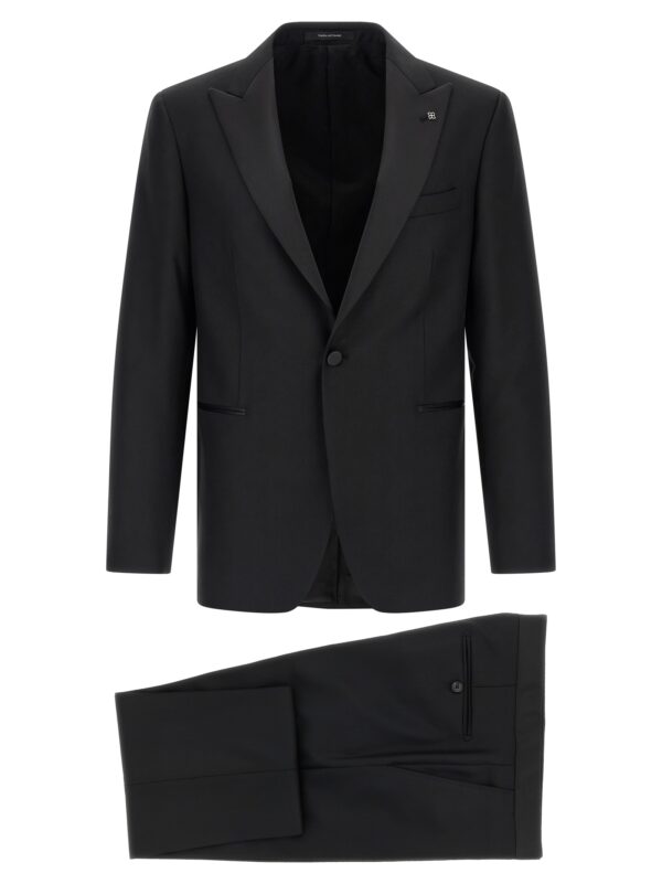 Black Virgin Wool Two-Piece Suit