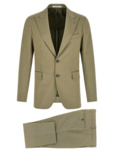 Bicolor Virgin Wool Two-Piece Suit