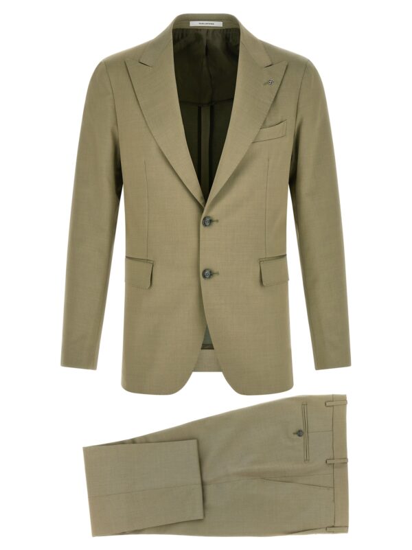 Bicolor Virgin Wool Two-Piece Suit
