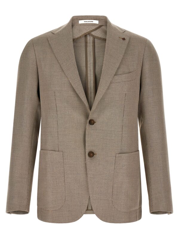Brown Cotton Blazer