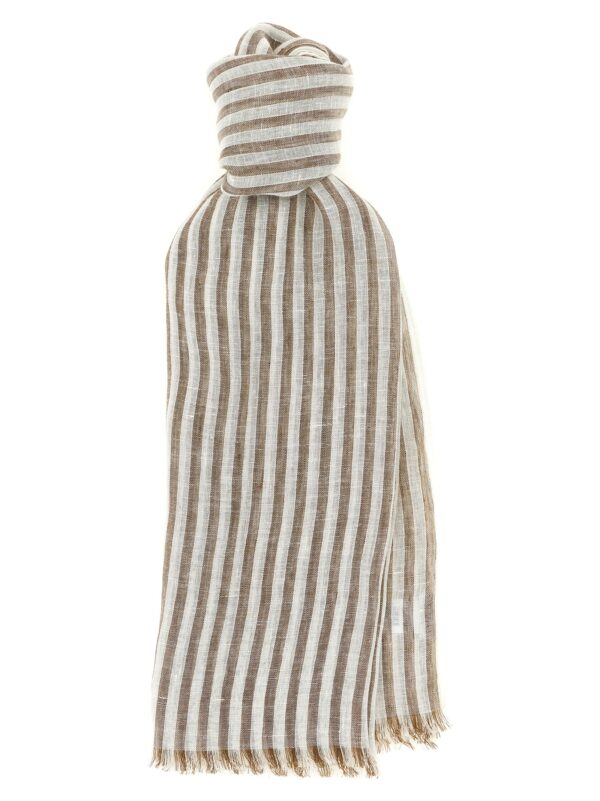 Brown Linen Scarf